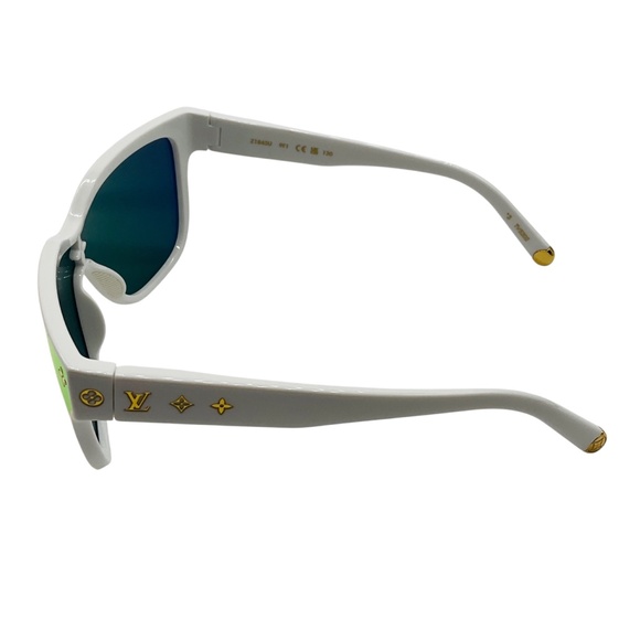 LOUIS VUITTON WHITE LV SHADOW SQUARE SUNGLASSES main image 5